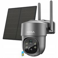 Lauko saulės kamera su SIM, 4G/5G, 2K, 3MP, 4× priartinimas, pasukama