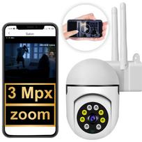 IP stebėjimo kamera vidaus ir lauko, WiFi, 3MP, su mikrofonu ir garsiakalbiu, sukama