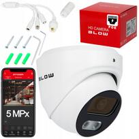 Lauko IP kamera BLOW, 5MP, POE, 25 m IR, 2.8 mm objektyvas, garsas, IP67, metalinė
