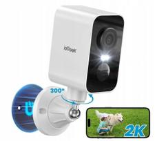 Lauko WiFi kamera iGeek S2, 3MP, 4K QHD, su signalizacija