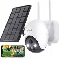 Lauko saulės kamera, IP, WiFi, QHD 4K, 5MP, 4x priartinimas, tinka baterijoms