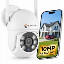 Lauko IP WiFi kamera, sukiojama, 10 MP, 4K Ultra HD, su mikrofonu, priartinimu ir sekimo funkcija