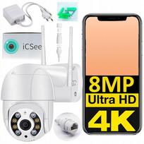 Lauko sukamąja WiFi kamera UltraHD 4K ICSEE, 8MP