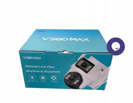 Lauko apsaugos kamera V380 MAX, 12 MP, 360°, su saulės kolektoriumi, WiFi