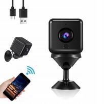Mini 4K kamera su WiFi, judesio jutikliu ir naktiniu matymu