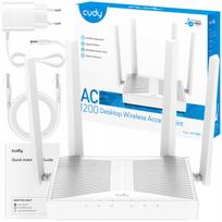 Belaidis maršrutizatorius Cudy AP1300D, WiFi 5, 2.4/5 GHz, AC1200, gigabitinis LAN