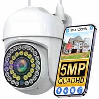 Belaidė pasukama WiFi kamera 5MPx QHD su pranešimais