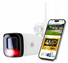 Lauko IP kamera HORN 4MP, 4x priartinimas, GSM/3G/4G LTE, metalinis korpusas, LED, garsas, SIM kortelė