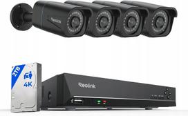 Vaizdo stebėjimo rinkinys Reolink RLK8-800B4, 8 kanalų 4K PoE, 4 kameros, 8MP NVR, 2TB kietasis diskas