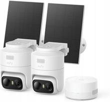 Lauko IP kamera Anker eufy C37 rinkinys 2+1, 2K raiška, saulės energija, 360° stebėjimas