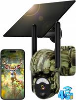 Lauko saulės kamera su SIM kortele, 4G, ilgo veikimo baterija, 2K 3MP, PIR jutiklis