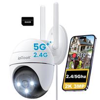 Lauko IP kamera 3MPx 2K, WiFi, 4x priartinimas, judesio aptikimas, 64GB