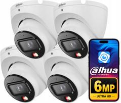 Lauko IP kamera DAHUA 6MP 4x IPC-HDW1639T-A-IL, 2.8 mm, PoE, dviguba apšvietimo sistema