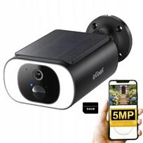 Lauko saulės energijos IP WiFi stebėjimo kamera, 5MP, su 64GB atminties kortele