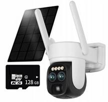 Lauko WiFi kamera 6MP Ultra HD, sukamąja galvute, 10x priartinimu, saulės elementais