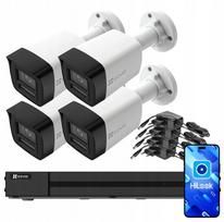 Vaizdo stebėjimo IP PoE rinkinys, 8 Mpx, 4 kameros, 2 TB, SD kortelės lizdas, garso palaikymas