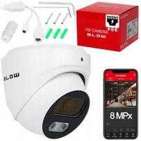 Lauko IP kamera 8MP, POE, IP67, HybridLight IR+LED, metalinė, 4K