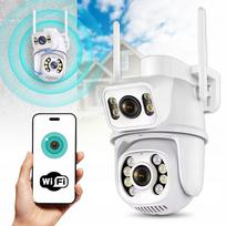 Lauko 4K kamera su dviem objektyvais, WiFi, 8 MP, palaiko ICSee programėlę