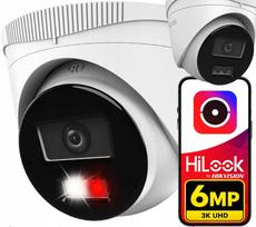 Lauko IP kamera HiLook Hikvision, 6MP, su mikrofonu, POE, išmaniuoju apšvietimu