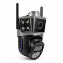 WiFi IP kamera Byteon, 5 GHz, sukinėjama, 2x5 MP, dvi kameros, automatinis sekimas