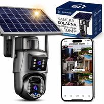 Lauko saulės kamera su 2 objektyvais, 10MP, 4G LTE, belaidė