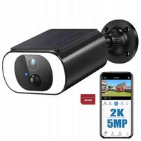 Lauko saulės kamera su WiFi, 5 MP, 120° kampu, galinga baterija, saulės panelė, 32GB kortelė