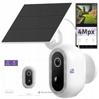 Lauko WiFi vaizdo kamera su garsiakalbiu, FHD, IP65, TUYA, su saulės baterija