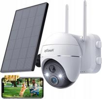 Lauko sukamasis IP WiFi 4K 5MP kamera su ZOOM, saulės įkrovimu ir judesio aptikimu