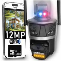 Lauko IP kamera ICSee, su 3 objektyvais, WiFi, 12 Mpx, suktinė, priartinimas