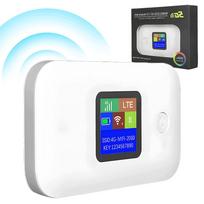 Nešiojamas 4G/5G LTE WiFi maršrutizatorius su LCD, 3000mAh, namams ir biurui