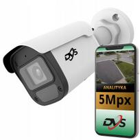 Lauko 5 MPx PoE IP vamzdinė kamera su ONVIF, mikrofonu, balta, DVS