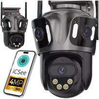 Lauko WiFi IP vaizdo kamera ICSEE, 4MP, HD, pasukama, 3 vnt.