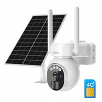 Lauko saulės kamera su SIM kortele, 4G LTE, 2K, 3MP, 10000mAh, pasukama