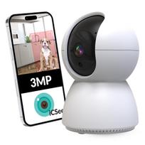 IP vaizdo stebėjimo kamera 3MP ICSEE, su WiFi, sukama, naktinis režimas