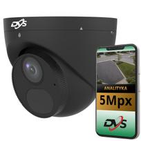 Lauko kupolinė IP kamera 5 Mpx su PoE, AI analitika, mikrofonu, ONVIF, DVS