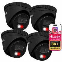 IP vaizdo kamera 6MP, 4x, IPC-T260HA-LU, juoda, Hybrid Light, PoE, HiLook by Hikvision