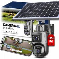 Lauko saulės kamera, 2 lęšiai, 2 x 4 MP, suktinė, 4G LTE GSM