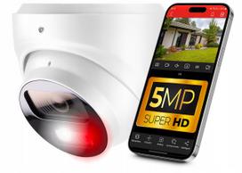 Stebėjimo IP kamera 5MPx, PoE, 2.8 mm objektyvas, su garsu, IP67 kupolo tipo