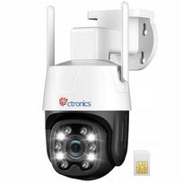 Lauko IP kamera, sukiojama, SIM kortelei, 3G/4G/5G LTE, 2MP, PTZ, 4× zoom