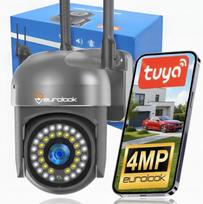 Lauko besisukiojanti WiFi IP kamera 4MP Tuya SMART, belaidė, su SD ir signalizacija