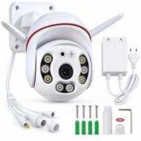 Lauko WiFi IP kamera, 360° pasukama, su AI, naktiniu matymu, garsu ir aliarmu
