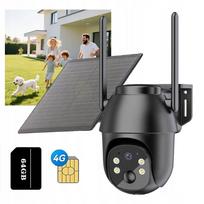 Lauko saulės kamera su SIM kortele, 3G/4G LTE, 2K, 3MP, pasukama, SD lizdas