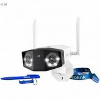Lauko IP kamera REOLINK 8 Mpx 4K, 180° kampas + priedų rinkinys