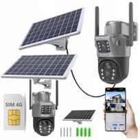 Lauko saulės kamera 8MP HD, 4G SIM, IP, su nuotoliniu valdymu ir priartinimu
