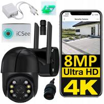 Lauko IP WiFi PTZ kamera, 8MP, 4K, 4x priartinimas, Ultra HD, judesio aptikimas