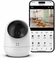 Vidaus sukamasis WiFi IP kamera WOOX, Full HD, naktinis matymas, PIR jutiklis, garsiakalbis