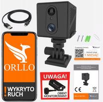 Mini kamera ORLLO W8 PRO, SIM, GSM, 4G LTE, belaidė, su vidine baterija