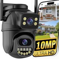 Lauko WiFi IP kamera su 10 MP dviem objektyvais, UHD raiška, su pasukama funkcija ir judesio aptikimu