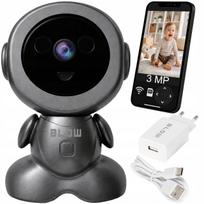Vidaus WiFi IP kamera 3MP su naktiniu režimu, judesio aptikimu ir sukiojama galvute