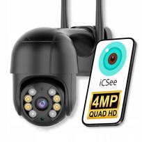 IP vaizdo stebėjimo kamera WIFI, 4MP, keturgubas priartinimas, ICSEE, su judesio aptikimu